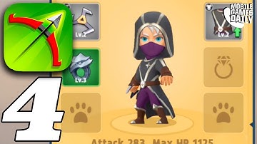 ARCHERO - Gameplay Walkthrough Part 4 - Boss 4 Chapter 1 (iOS Android)