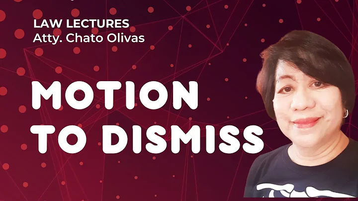 [Civil Procedure] Motions to Dismiss - 2019 Amendments (Video14)