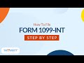 How to File IRS Form 1099-INT with TaxBandits