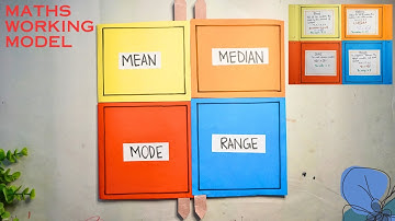 Maths Working Model | Mean Median Mode Range project l Maths Project | Maths working Model project