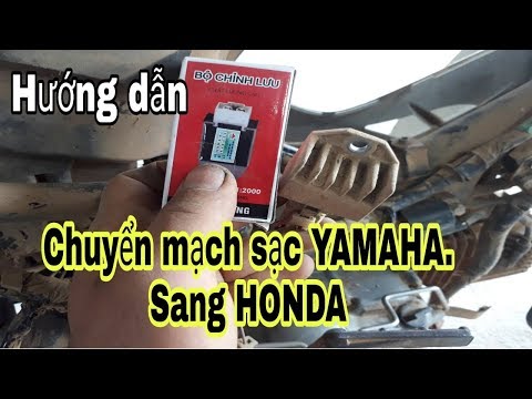 Màu Dây Sạc Yamaha - Hướng dẫn đổi Chân sạc YAMAHA Sang HONDA Chuyển Mạch Nạp Bình YAMAHA