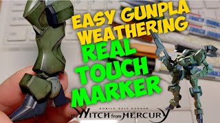 Easy Gunpla Weathering - Real Touch Marker [Zowort Heavy Weathering part 1 - The Witch from Mercury]