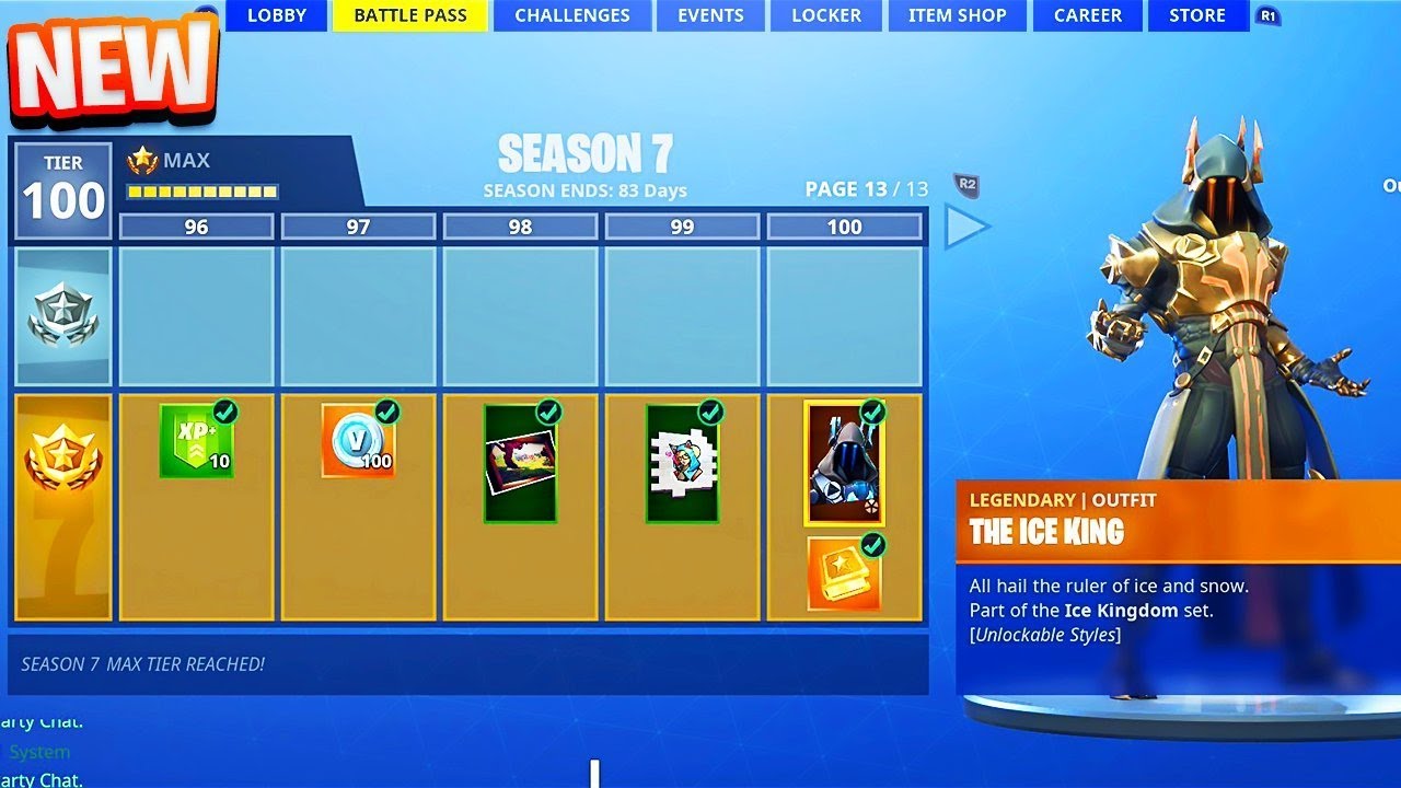 *NEW* SEASON 7 BATTLE PASS TIER 100 SKIN in Fortnite ...