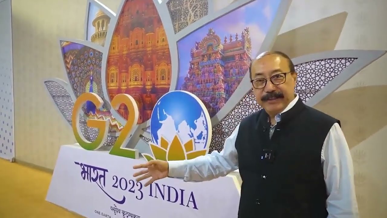 G20 official gives tour of delegation offices at Bharat Mandapam before event