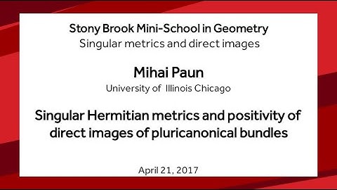 Singular Hermitian metrics and positivity of direct images of pluricanonical bundles - Mihai Paun