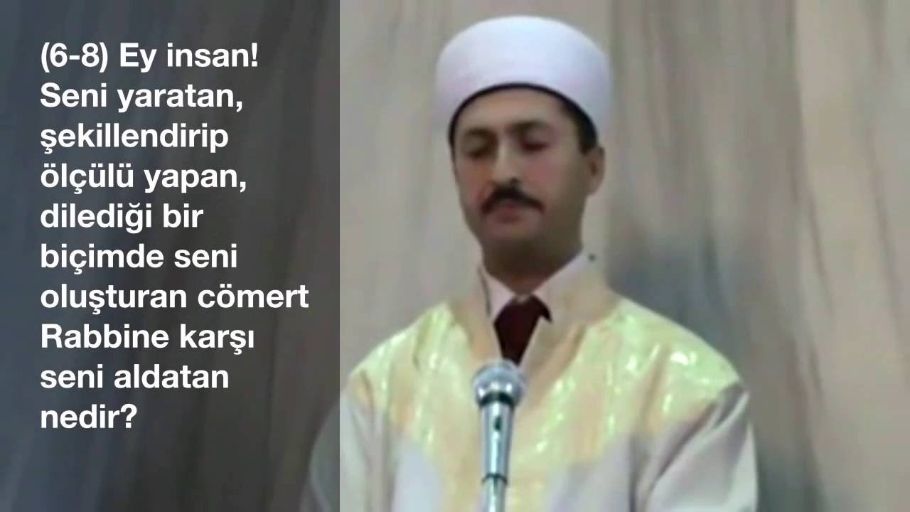 DÜNYA BİRİNCİSİ - MÜKEMMEL KIRAAT - Hâfız Adem Kemaneci - İnfitâr Suresi ve Meali