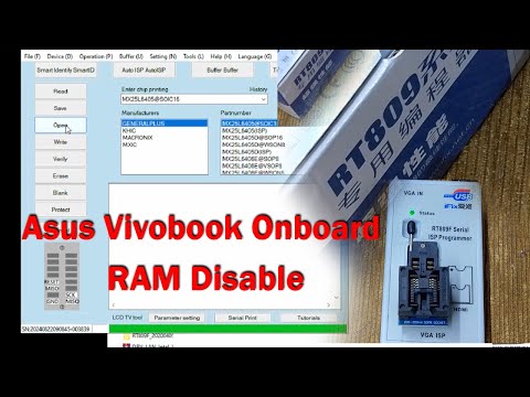 Asus Vivobook Onboard RAM Disable | RT809F Programmer Tutorial