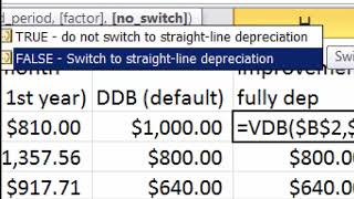 5. Variable Declining Balance (SABA 1 Depreciation and Amortization)