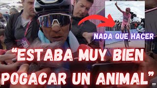 FUERTES DECLARACIONES DE QUINTANA TRAS LA ETAPA 15 GIRO DE ITALIA CON POGACAR