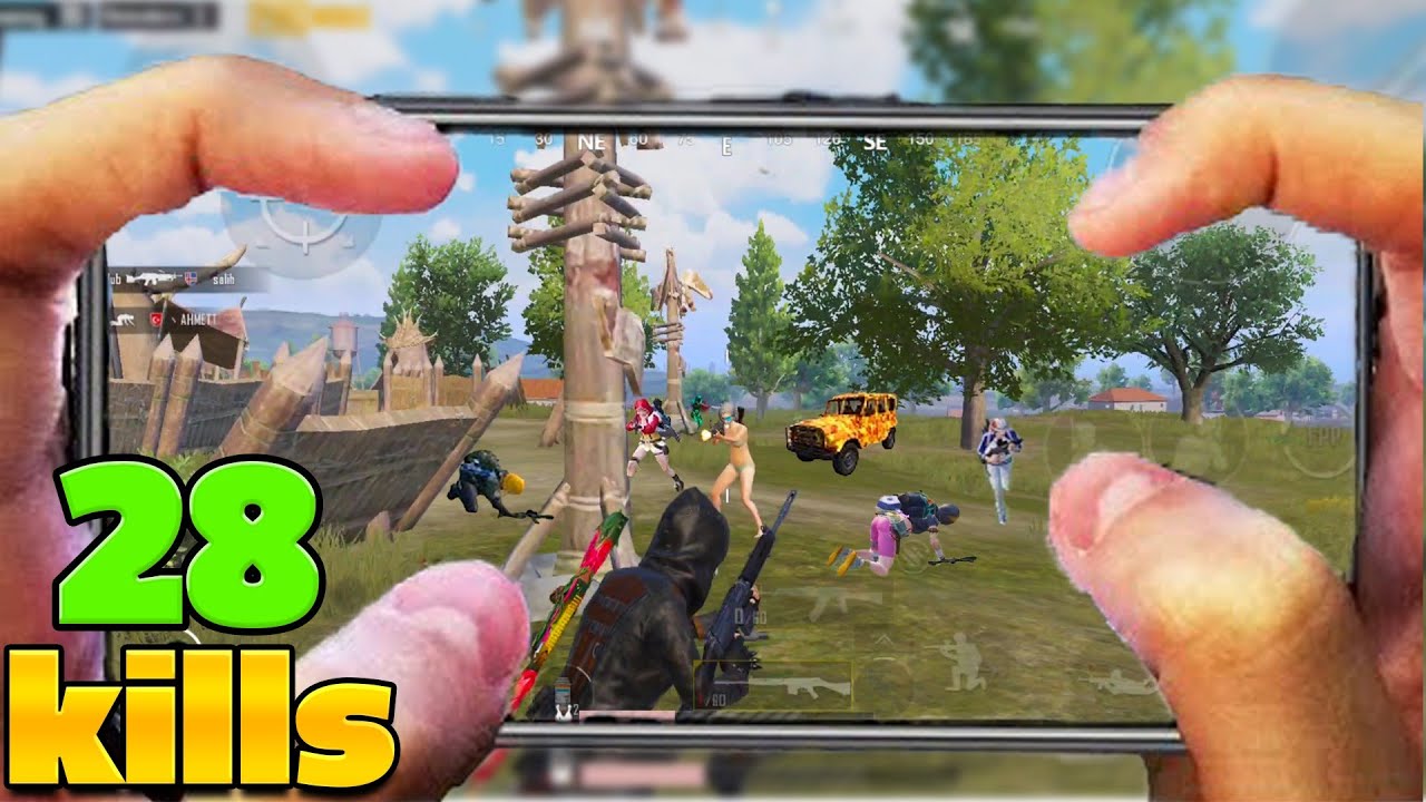 28 Kills!! Xiaomi Mi 10T PUBG Mobile 90 Fps HANDCAM 4 Finger + Full ...