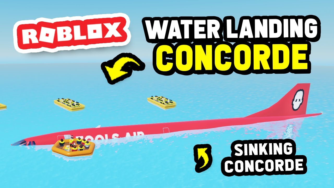 CONCORDE WATER LANDING in Cabin Crew Simulator (Roblox)