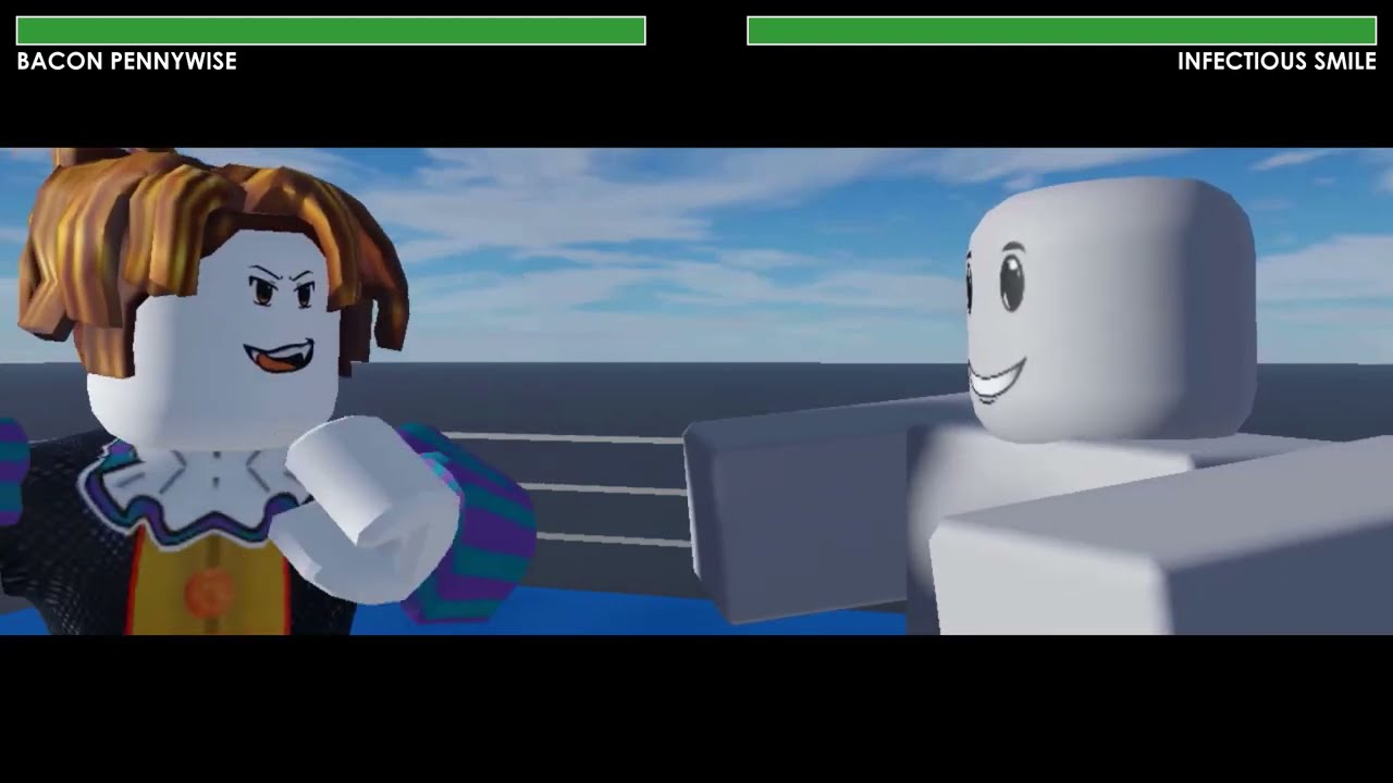 Bacon Hair vs Winning Smile, With Healthbars! YouTube