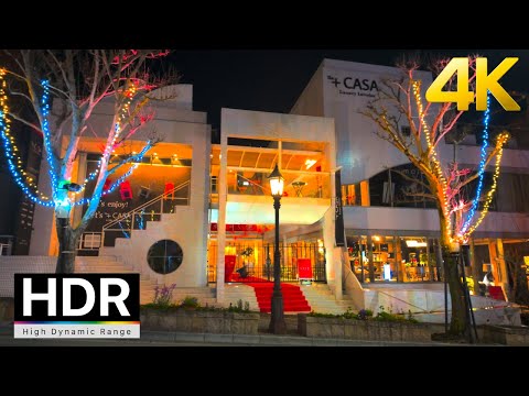 JAPAN - Kobe Night Walk in Kitanozaka【4K HDR】