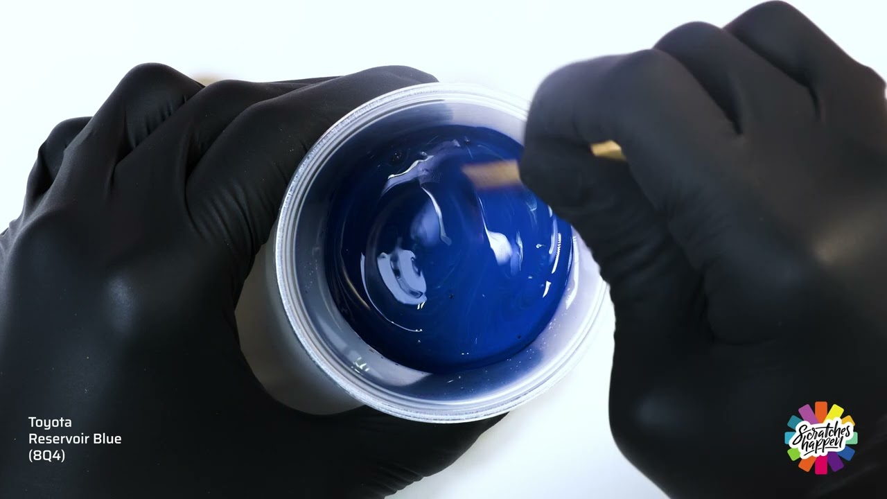 Подкрашивающая краска Toyota Reservoir Blue (8Q4) — OEM Formula Color Mixing