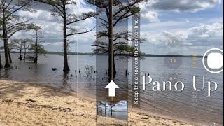 Photograph A Tall Object With Any Iphone. Vertical Panorama.