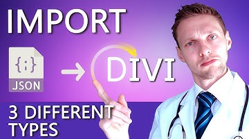 How to import JSON files in Divi | Learn with the WPress Doctor 👨‍🏫
