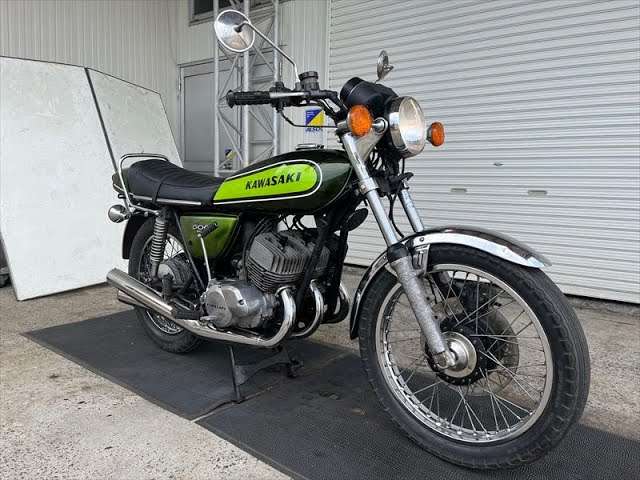 予備車検取得済 初回3年車検付】逆輸入 マッハⅢ.500SS H1F-1095※ 緑