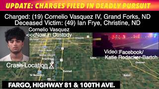 UPDATE: GF Suspect Now In Custody, Charges Filed In Deadly Weekend Pursuit South Of Fargo, ND