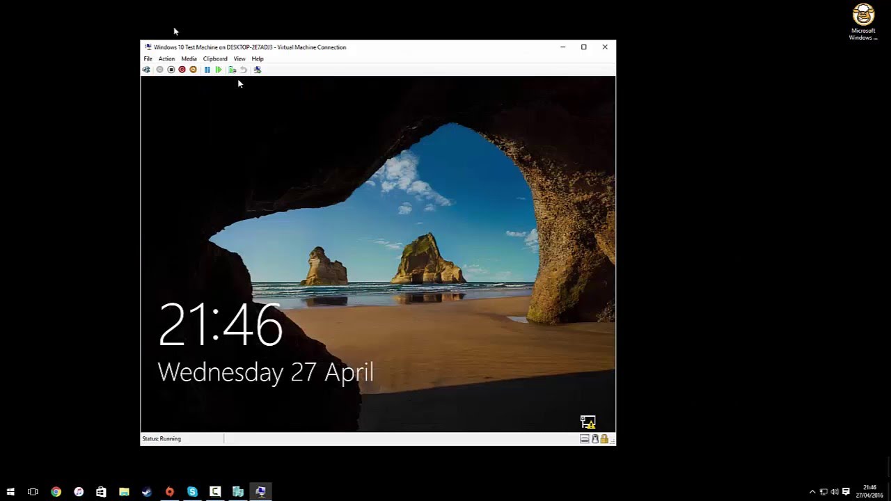 How to setup a Hyper-V virtual machine on Windows 10 - YouTube
