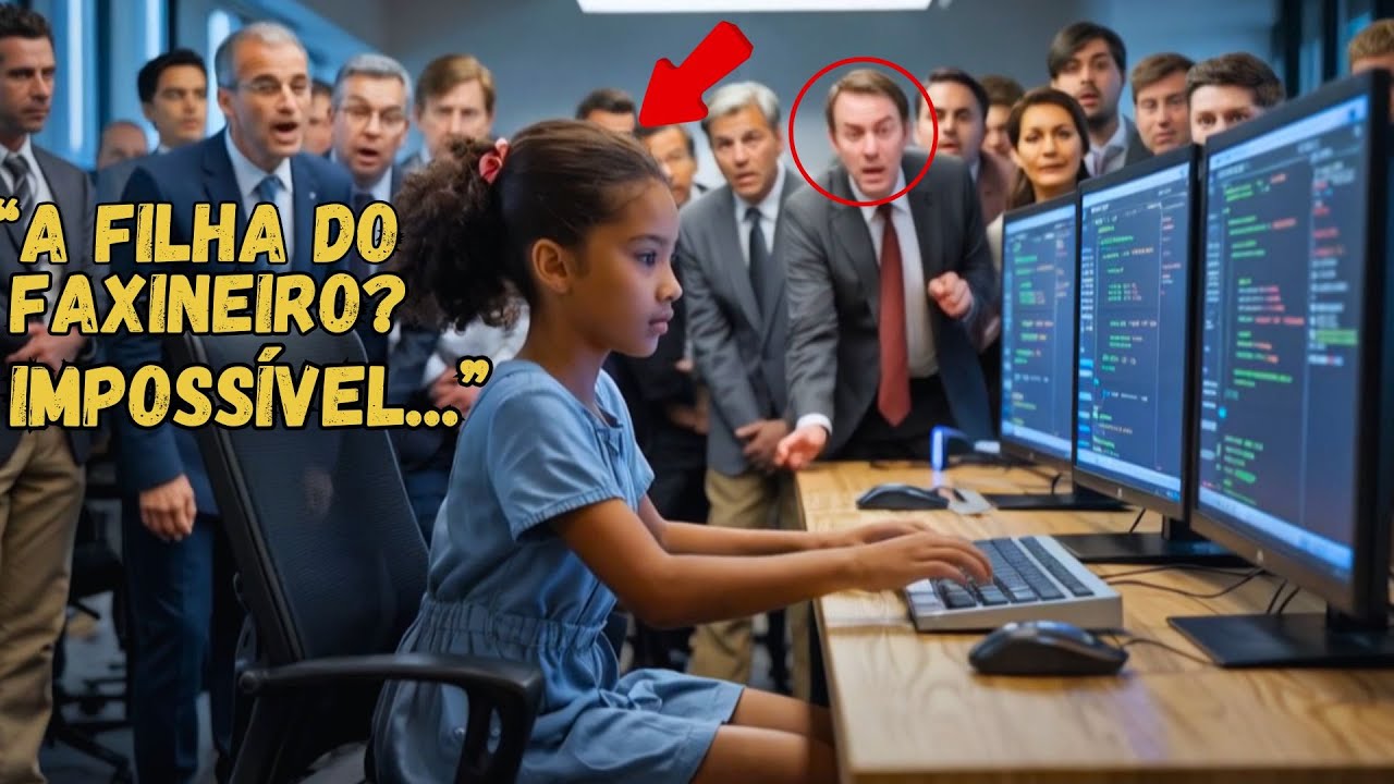 CEO entra em pânico quando o sistema PARA — então a FILHA do zelador conserta e choca a todos