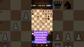 exploiting the long diagonal advantage planning to Checkmate #chess #chesstactics