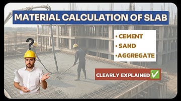 How to Calculate Concrete for Slab | Full Material Calculation Explained 👍✅
