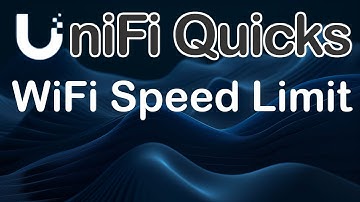How to Limit WiFi Speed in UniFi