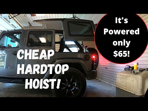 jeep-hardtop-hoist!-awesome-$65-powered-hard-top-lift-wrangler-jk-and-jku