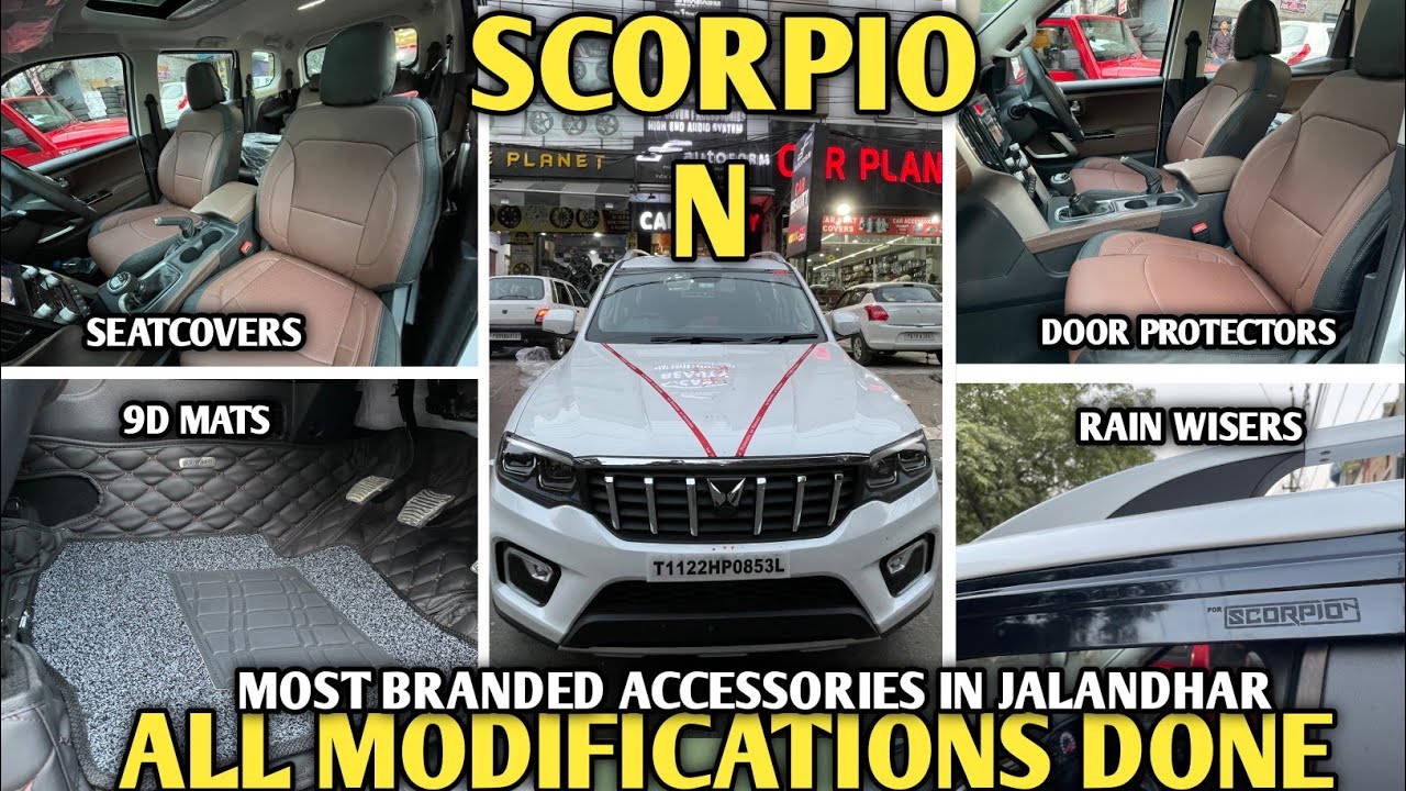 SCORPIO N MODIFICATIONS Done 🔥 New Scorpio Accessories Hyundai Verna Autoform Seatcovers