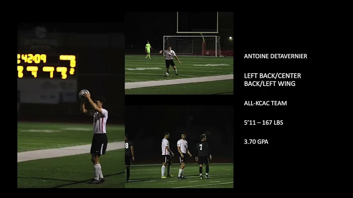 Antoine Detavernier All-Conference Highlights