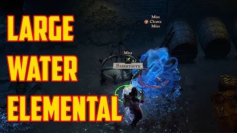 Pathfinder wrath of the righteous Large water elemental fight Hard Barbarian