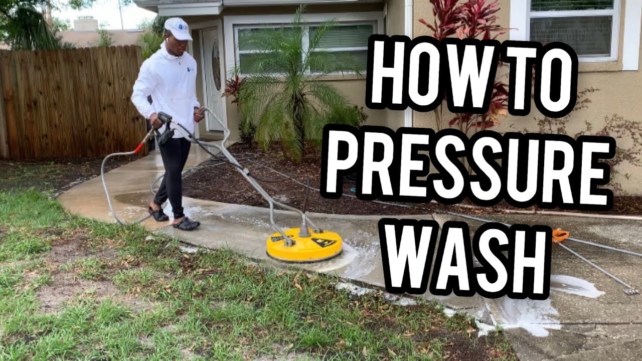 How To Pressure Wash A Driveway YouTube