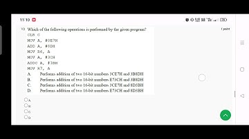 Microprocessor and microcontroller week 8 assignment 8 March / April 2023 NPTEL SWAYAM