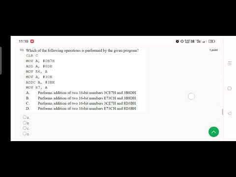 Microprocessor and microcontroller week 8 assignment 8 March / April 2023 NPTEL SWAYAM