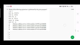 Microprocessor and microcontroller week 8 assignment 8 March / April 2023 NPTEL SWAYAM