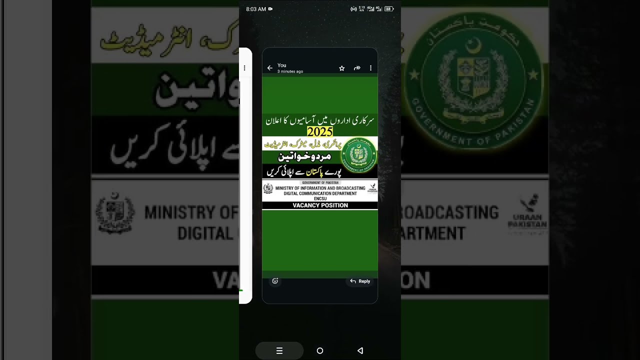 Ministry Of Information And Broadcasting Pakistan Jobs 2025 Govt In