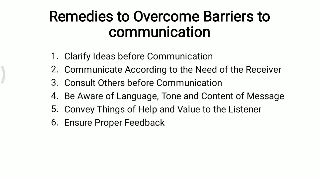 overcoming communication barriers