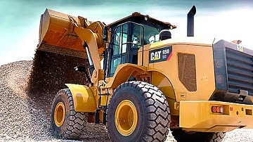 caterpillar 950H wheeloader | Loading gravel on dump truck | How to loading truck.