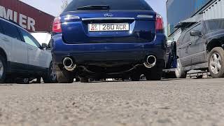 Subaru Legacy SpecB bp5 HKS ES Premium exhaust sound (HKS central pipe, Zero-Sport downpipe)