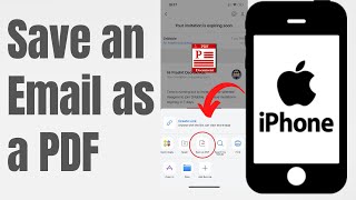 How to save an email as a PDF on iPhone and iPad