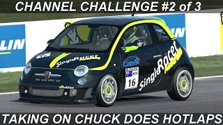 SingleRacer Channel Challenge #2 of 3 - Taking on Chuck Does Hotlaps