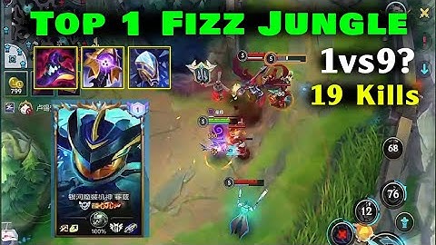 Top 1 Fizz Tốc chiến | Khi chỉ có Rừng chơi game ăn 19 trên tổng 23 mạng của cả team ở rank TỐI CAO