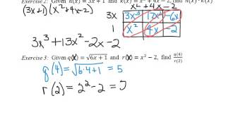 A2 CC Unit 1  Algebra of Functions