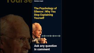 Celebrity The Psychology of Silence | Why You Stop Explaining Yourself #carljung Net Worth
