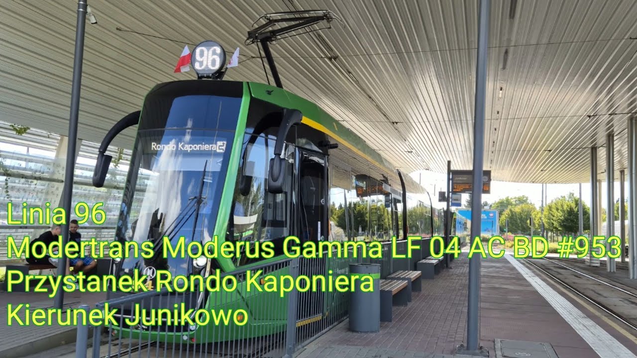 MPK Poznań - Linia 96 - Modertrans Moderus Gamma LF 04 AC BD 