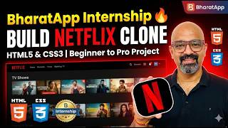 How To Build Netflix Lobby with HTML5 &amp; CSS3 | Complete Lobby | Part 8