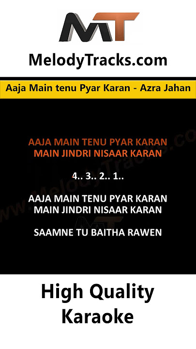 Aaja Main tenu Pyar Karan Karaoke Azra Jahan #pakistanikaraoke #pakistanikaraokesongs