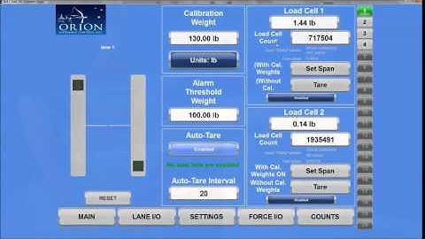 load cell calibration OBFG