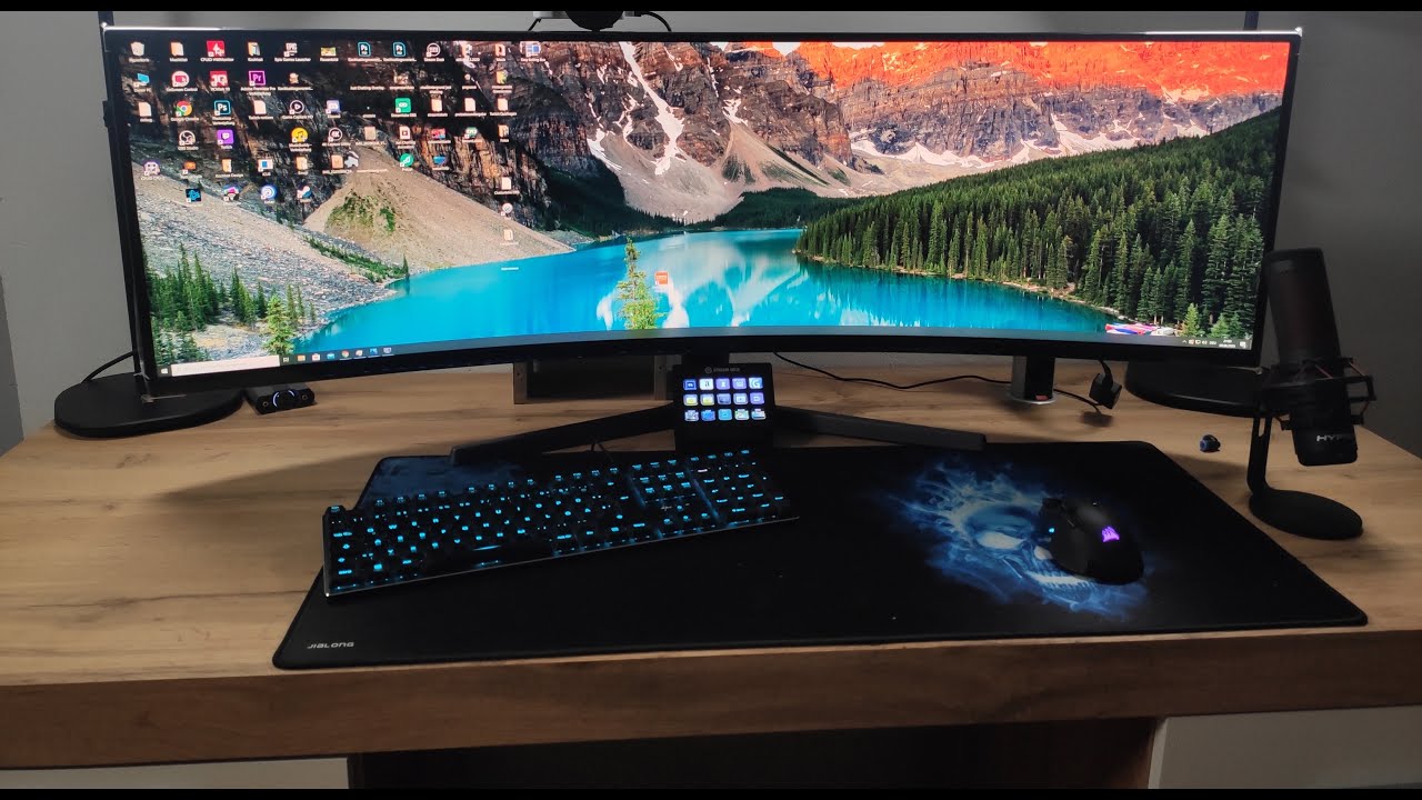 Ersetzt ein 49 Zoll Monitor ein 2 Bildschirm Stream Setup - YouTube